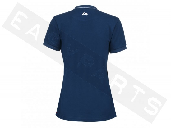 Polo-Shirt Vespa-Graphic Blau Damen
